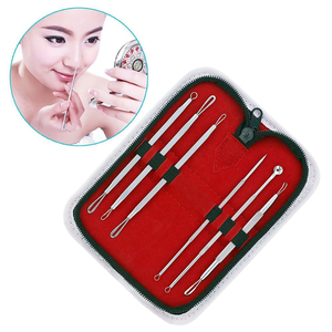 Blackhead Removal Tool Kit Professional Stainless Steel Blackhead Remover Pimple Comedone <b>Extractor</b> Tool Custom Logo - Product Image 1