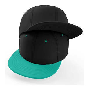 Gorra Unisex de 6 Paneles con Cierre a Presión, Color Negro y Azul Sólido, Estilo Urbano, Ajustada, de Béisbol, para las Cuatro Estaciones, para Adultos, Casual - Product Image 3