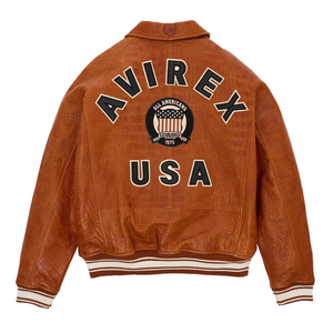 Chaquetas para Hombre, Chaqueta de Cuero Bomber de Edición Especial para Hombre, Cuello Alto, Piel de Vaca, Todas las Tallas Disponibles - Product Image 4