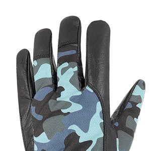 Gants de travail en cuir de chèvre de qualité industrielle, avec paume en cuir, manchette élastique, pour hommes adultes. - Product Image 2