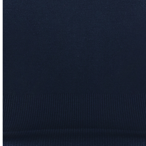 Haut court sans couture à épaules dénudées pour femme, bleu nuit, extensible, idéal pour la gym, le yoga et l'entraînement - Product Image 6