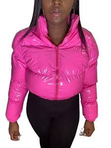 OEM logotipo personalizado recortar abajo Abrigos Mujer puff burbuja chaqueta personalizada casual invierno abajo puffer chaqueta mujer burbuja abrigos - Product Image 2