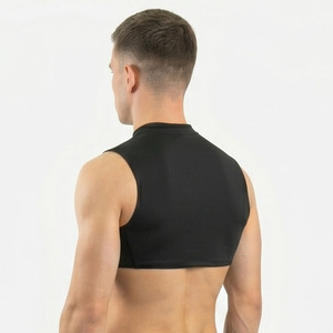 <b>Men</b> Sportswear <b>Compression</b> Tank Top Cropped Gym Bodybuilding Support Crop <b>Vest</b> <b>Men's</b> Running Wear Crew Neck <b>Compression</b> Tank Top - Product Image 4
