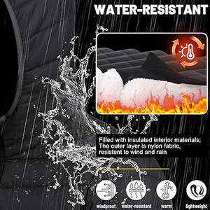 Veste matelassée légère pour homme avec capuche, résistante à l'eau et au vent, manteau isolé, couleur et design personnalisés OEM - Product Image 3