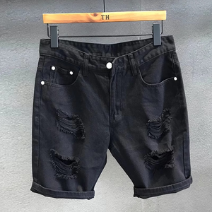 Shorts pour hommes en toile délavée unie, design décontracté et personnalisé, dernière collection, écologiques, respirants, imperméables, coupe-vent, taille haute - Product Image 2
