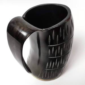 Corne à boire viking de qualité supérieure, tasse à bière avec poignée polie brillante, couleurs personnalisables, style européen, pour fêtes, Inde - Product Image 2