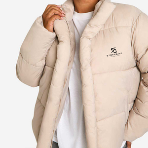 <b>Ladies</b> Lightweight Puffer <b>Jacket</b> Winter Warm Hooded Padding Outdoor Fashion Windproof Solid Color New High Quality Logo Coat - Product Image 1