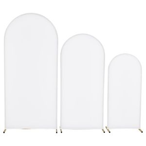 Set di 3 Supporti ad Arco in Metallo Dorato 6/5/4 ft, Struttura Stabile e Facile Montaggio per Matrimoni - Product Image 1