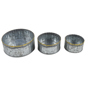 Ensemble de sous-verres en métal de style industriel, idéal pour la décoration intérieure, les hôtels et les restaurants, avec finition peinte antique - Product Image 2