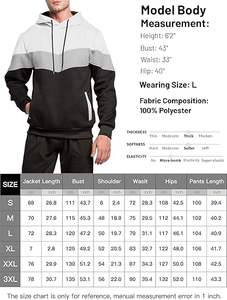 Conjunto deportivo de 2 piezas para hombre, sudadera con capucha y pantalones de chándal, estilo informal y atlético. - Product Image 6