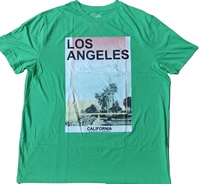 T-shirt décontracté pour homme, coupe classique, col rond, manches courtes, tricoté, teint en fil, uni, 100 % coton, respirant, séchage rapide, impression sérigraphique