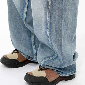 Jeans Unisex de Mezclilla, Modernos, Duraderos, Elegantes, Holgados, Estilo Urbano, Bordados, Casuales, Colaboración de Diseñadores, Edición Limitada - Product Image 4