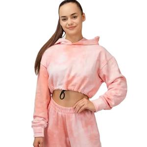 Sudadera con Capucha Corta de Invierno para Mujer, Personalizada, 100% Algodón, con Bolsillos y Manga Larga - Product Image 1