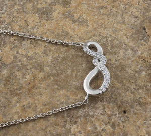 Collar con Colgante Vintage de Plata de Ley 925 con Piedra de Circonita Cúbica, Collar con Dije de Plata Minimalista Unisex, Joyería Chapada en Platino para - Product Image 3