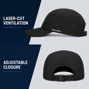 TERZO SPORTS 2026 Gorras de Running Personalizadas de 6 Paneles, Ligeras, Transpirables, de Lona con Corte Láser, Gorras Deportivas de Marca Privada - Product Image 2