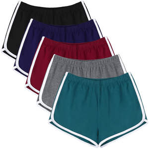 Pantalones cortos deportivos de cintura alta para mujer, con bolsillos, para yoga, ciclismo, gimnasio, correr, trotar. - Product Image 6