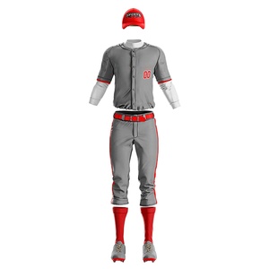 Vêtements de sport personnalisés, uniformes de baseball, derniers designs de vêtements de baseball et de softball, ensemble d'uniformes de baseball multicolore - Product Image 3
