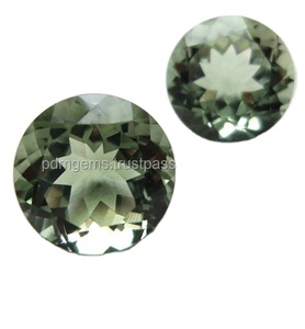 Amatista verde 100%, corte ovalado redondo Natural, corte facetado, gemas sueltas certificadas, piedra de forma personalizada y tamaño, piedras sueltas para joyería - Product Image 1