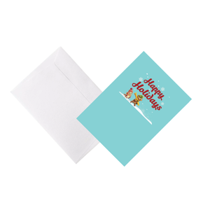 Tarjeta 3D Pop-up de Animales del Bosque en la Nieve de Invierno con Sobre, Tarjetas de Felicitación Navideñas Hechas a Mano de Papel - Product Image 5