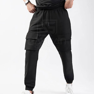 Pantalon de survêtement décontracté pour homme, tissu doux et confortable, cordon de serrage réglable, coupe ajustée, idéal pour un look moderne au quotidien. - Product Image 4