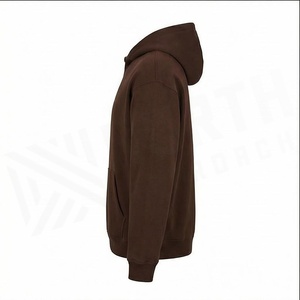 Sweat-shirt à capuche marron pour homme North Approach, coupe classique, poche avant, vêtement décontracté pour l'automne - Product Image 3