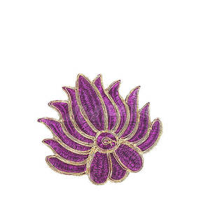 Custom Embroidery Iron-<b>On</b> & <b>Sew</b>-<b>On</b> <b>Patches</b> High Quality Non-Woven Fabric Flower Shape for Bags Clothes Fashion Apparel - Product Image 2