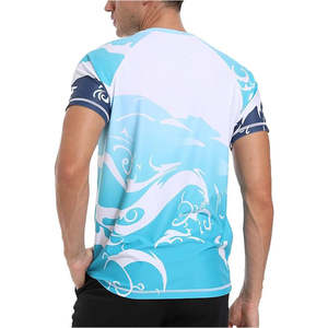 Nouvelle Arrivée - Maillots de Bain Rash Guard Homme à Manches Courtes en Spandex Polyester Doux de Haute Qualité pour Sublimation - T-shirts de Sport - Vente Chaude - Product Image 6
