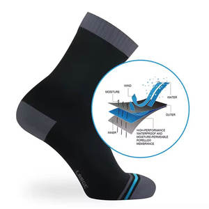 Crew Athletic <b>Socks</b> Black <b>Moisture</b> Wicking Running <b>Socks</b> Spandex Polyester Knitted Solid Men Women Summer Standard - Product Image 5