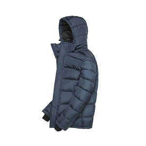 Chaqueta de hombre con cuello alto, chaqueta de invierno, chaqueta formal con cuello alto, de lona, impermeable, a prueba de viento, transpirable, para hombre. - Product Image 2