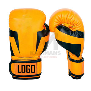 Guantes de Boxeo Personalizados OEM con Impresión de Logotipo, Guantes de Entrenamiento de Piel Sintética Resistente para Artes Marciales y Fitness - Product Image 1