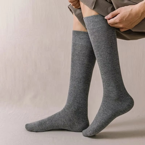 Calcetines de Compresión de Alta Calidad para Hombre, de Algodón, Hasta la Rodilla, con Logotipo Personalizado, Transpirables y Cálidos, Largos - Product Image 2