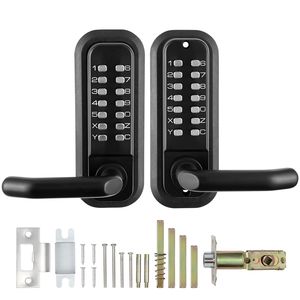 Serratura per Porta Esterna a 14 Cifre con Tastierino Integrato su Entrambi i Lati, Set Maniglia e Funzionalità Smart per Ingresso Senza Chiave - Product Image 1