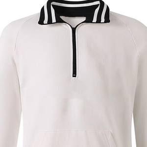 Sudadera Personalizada al por Mayor con Estampado Frontal, Lavado Ácido, Bordado Phi, Cierre de Cremallera de Cuarto, Poliéster/Algodón, Marca Privada - Product Image 5