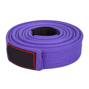 Cinturón de Karate Azul para Adultos, Unisex, de Poliéster/Algodón, Secado Rápido, Transpirable, Teñido Liso, para Artes Marciales - Product Image 3