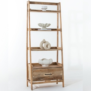 Étagère en bois Vandana Altis Falcon, design moderne et minimaliste en bois massif, meuble de rangement - Product Image 5