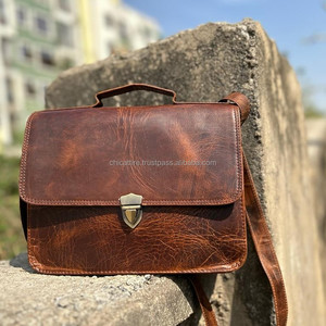 Sac à main en cuir véritable Crunch véritable fait à la main Sac à main en cuir véritable Crunch pour femmes élégant Sac à bandoulière en cuir véritable Vintage pour le bureau - Product Image 3