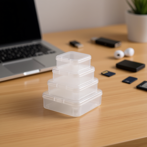 Scatola Organizzatrice in Plastica Ilan 2.0x6.5x6.5 Cm, Contenitore Impilabile per Elettronica - Product Image 2