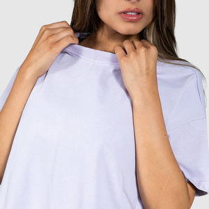 T-shirt à manches longues et col rond pour femme, haut décontracté basique, doux, extensible et léger, vente en gros - Product Image 5