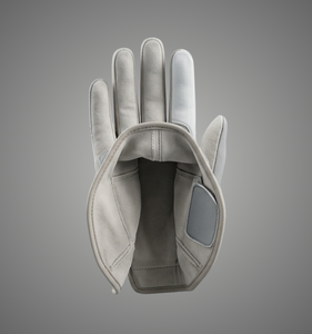 Gant de golf pour homme de haute qualité, personnalisé, pour main gauche, en cuir PU, antidérapant, fermeture auto-agrippante, unisexe, gris et blanc, sport - Product Image 2