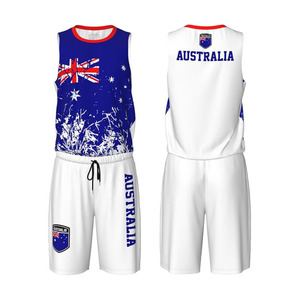 Uniforme de Baloncesto con la Bandera de Australia para Hombres, Mujeres y Adultos, Conjunto Deportivo de Entrenamiento - Product Image 1