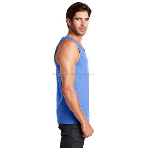 OEM <b>Mens</b> Summer Tank <b>Top</b> Bodybuilding Sleeveless Cotton Gym Vest Custom Logo Muscle Fit Shirts Perfect For Workout Sportswear - Product Image 2