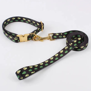 Collier de chien en nylon de style luxe imprimé personnalisé de la meilleure qualité boucle détachable en métal personnalisée laisse à la mode matériel en polyester - Product Image 1