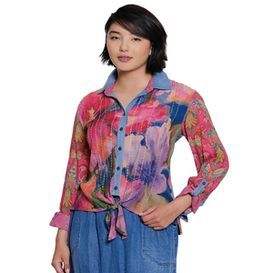Blusa Casual Holgada para Mujer, con Rayas Amarillas, Tela Popelina, Hombros Caídos, Cuello Camisero, Estilo Vintage para Primavera y Otoño - Product Image 6