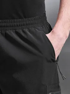 OEM ODM Mens Performance Cargo Shorts Midweight 4 Way Stretch Fabric Slim Fit Casual Outdoor Shorts with Hidden Zip Cargo Pocket - Product Image 5