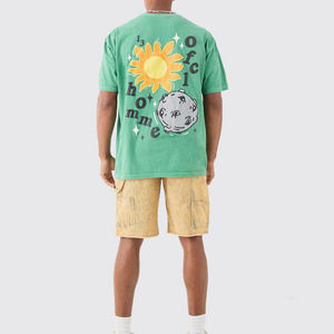 Camisetas de Cuello Redondo para Hombre, Camisetas Estampadas al por Mayor en Stock, Camisetas de Algodón de Manga Corta de la Mejor Calidad con Estampado Personalizado - Product Image 6