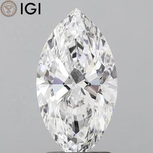 Certificado IGI 2,01 CT Marquise Shape Lab Grown Diamond Premium D Color VVS2 Claridad 12,75 MM para anillo solitario - Product Image 1