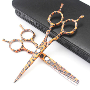 2026 Customized Hairdresser Scissors Hair Leopard Scissors <b>Barber</b> Shears Hair Cut Hairdressing Scissor <b>Set</b> - Product Image 5