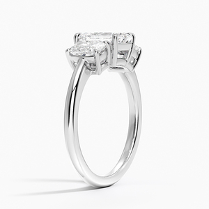 BOJ <b>Ring</b> 075 <b>Emerald</b> Cut 925 <b>Silver</b> Halo Prong Stone Solitaire Diamond <b>Ring</b> 2ct D Color VVS1 Moissanite GRA Certified Low Price - Product Image 2