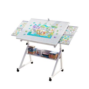 Puzzle Educativo in Legno per Adulti, 1500 Pezzi, Bianco con 4 Vassoi e Confezione in Cartone - Product Image 1