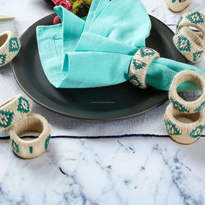 Luxury Napkin Ring Handmade Butterfly Design <b>Beads</b> Wood Paper Iron <b>Plastic</b> Cotton Material Napkin Holder Party Tableware Spring - Product Image 2